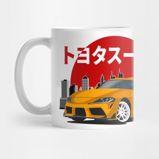 Orange Toyota Supra mk5 (A90) 2019-2023 Mug